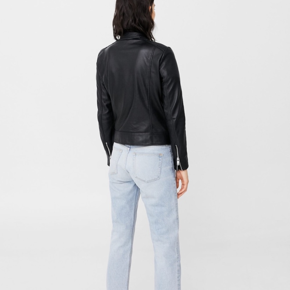 Mango Verona Leather Motorcycle Jacket - Picture 2 of 12